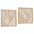Décorations murales en bois 60 x 80 cm lot de 2 style géométrique